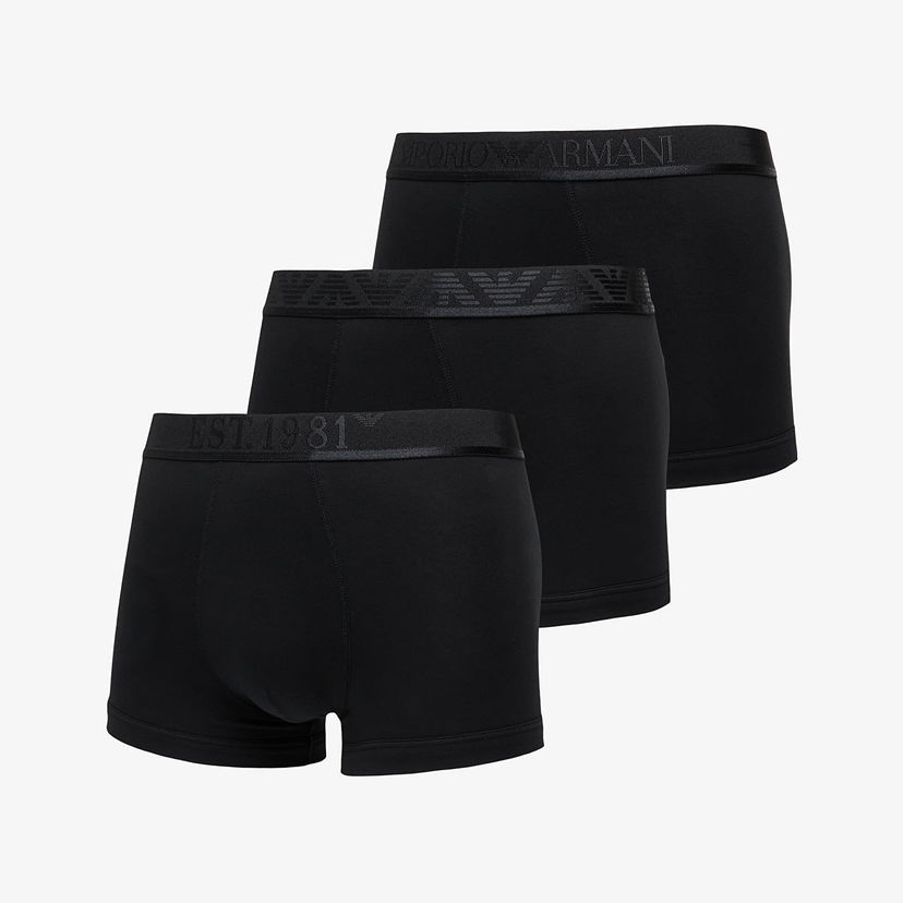 Boxare Emporio Armani Emporio Armani 3-Pack Trunks Svart | EM000259AF10780MC061