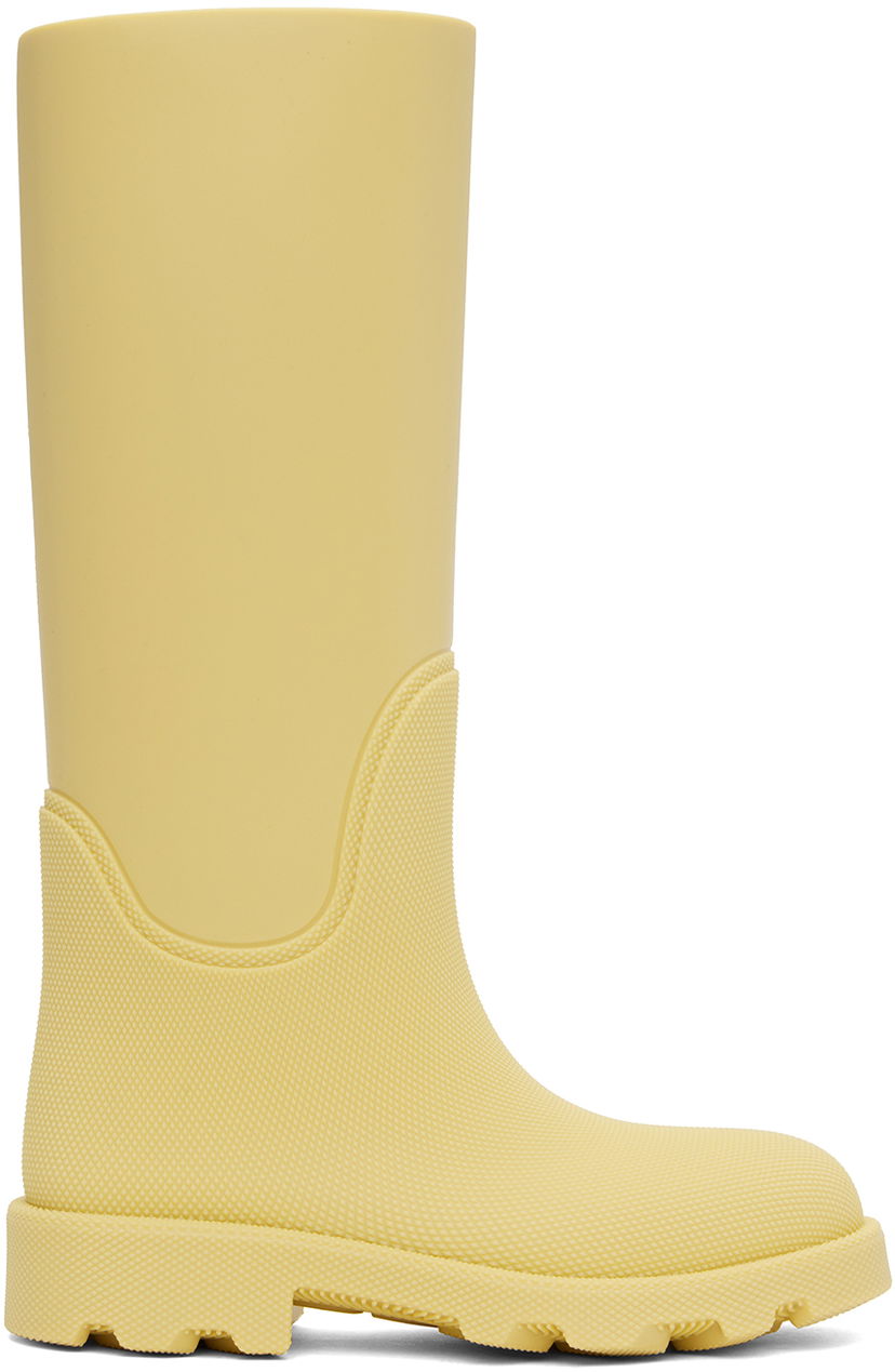 Sneakers och skor Burberry Rubber Marsh High Boots "Yellow" Gul | 8081791