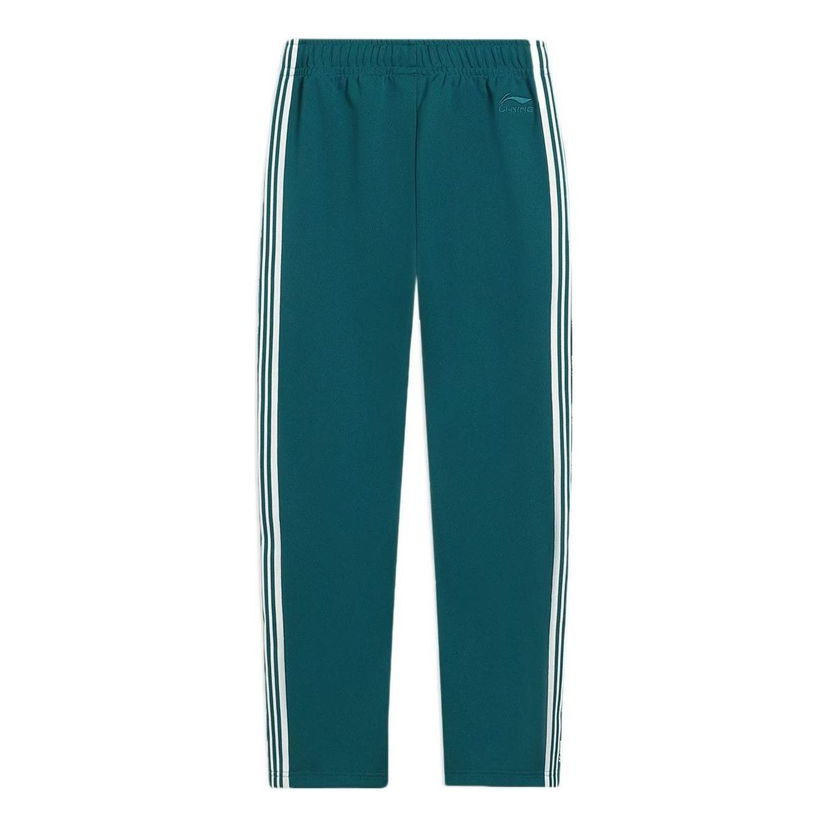 Träningsbyxor Li-Ning Logo Side Striped Pants Grön | AKLS869-4