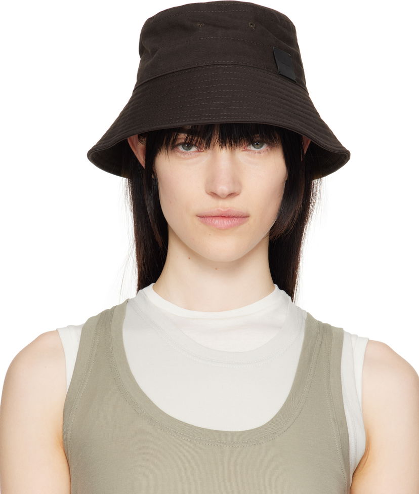 Hatt Jil Sander Jil Sander Logo Bucket Hat Brun | J40TC0135_J45267