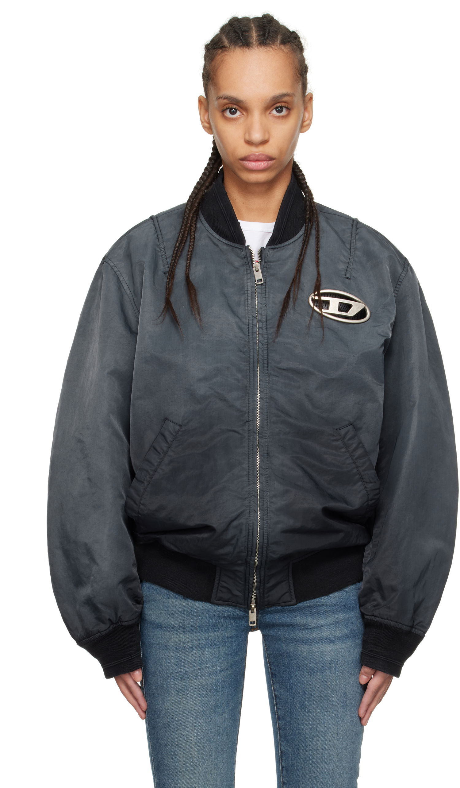 Bomberjacka Diesel J-Kepes Bomber Jacket Grå | A12087 0QHAR, 0