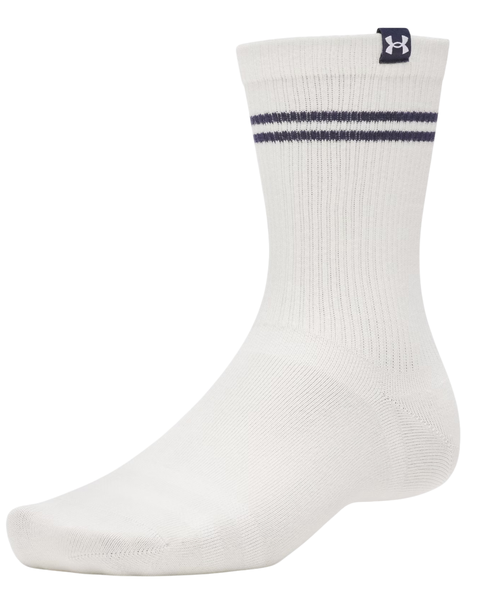 Strumpor Under Armour Sportswear Cotton Striped Crew Socks Vit | 1390130-110, 1