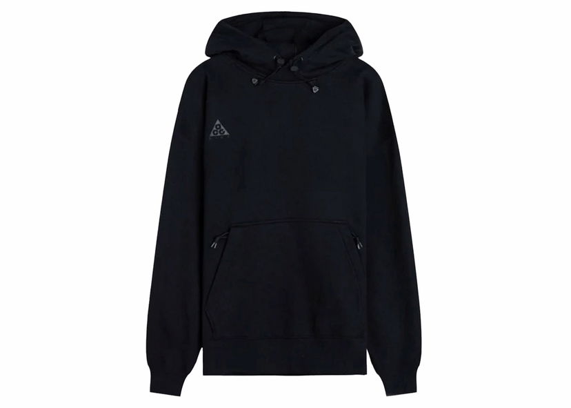 Sweatshirt Nike ACG Therma-Fit Fleece Pullover Hoodie Black Svart | CT6337-010