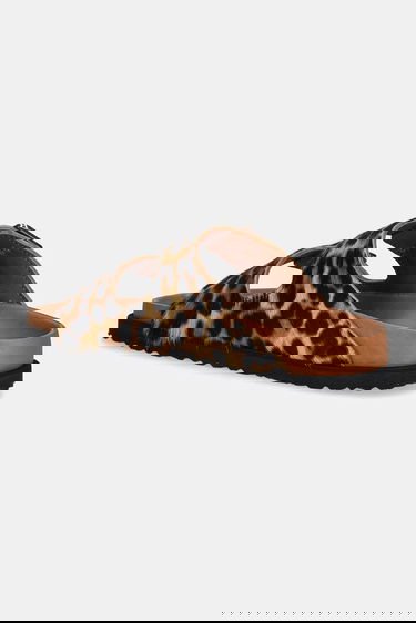 Sneakers och skor Birkenstock Leopard Print Buckled Sandals 1774 Arizona FUR Brun | 1031699, 2
