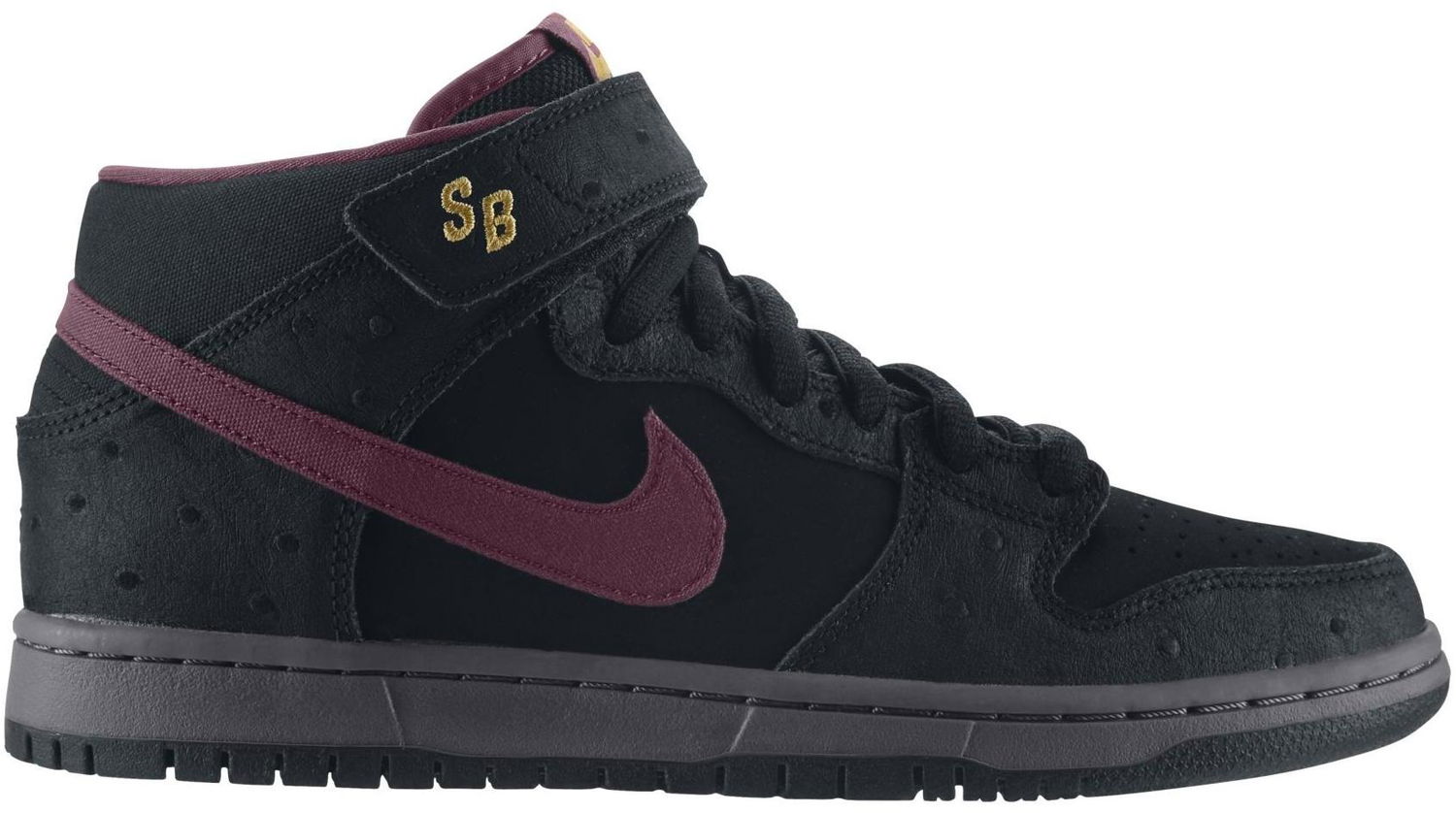 Sneakers och skor Nike SB SB Dunk Mid Black Ostrich Cherrywood Svart | 314383-060, 0
