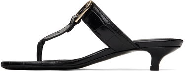 Tillbehör TOTEME TOTEME 'The Belted Croco' Heeled Sandals Svart | 242-WAS2043-LE0023, 2