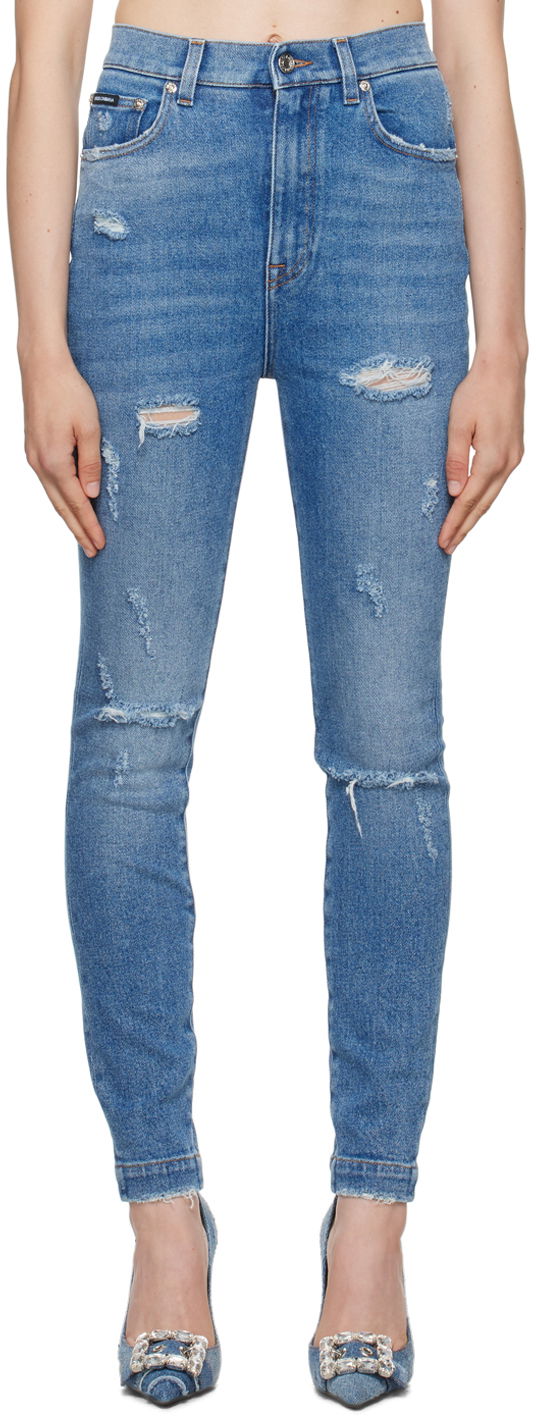 Jeans Dolce & Gabbana Blue Grace Jeans Blå | FTCAHD G8HS1, 0