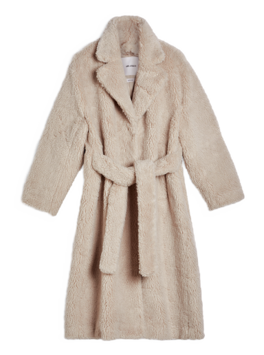 Rockar AXEL ARIGATO Eden Shearling Wrap Coat Beige | A1511001