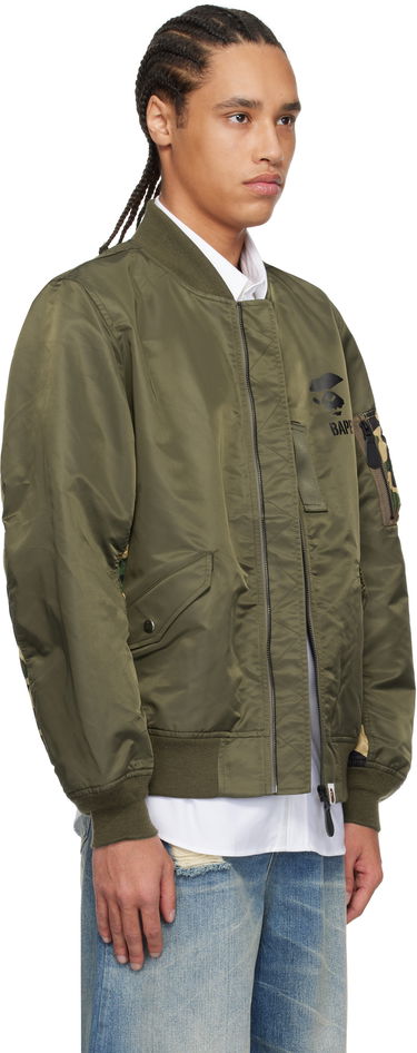 Bomberjacka BAPE A Bathing Ape 1st Camo Bomber Jacket Svart | 001LJK801006M, 4