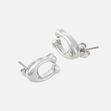 Örhängen Coach Bubble C Stud Earrings Metallisk | 37369816RHO030, 0