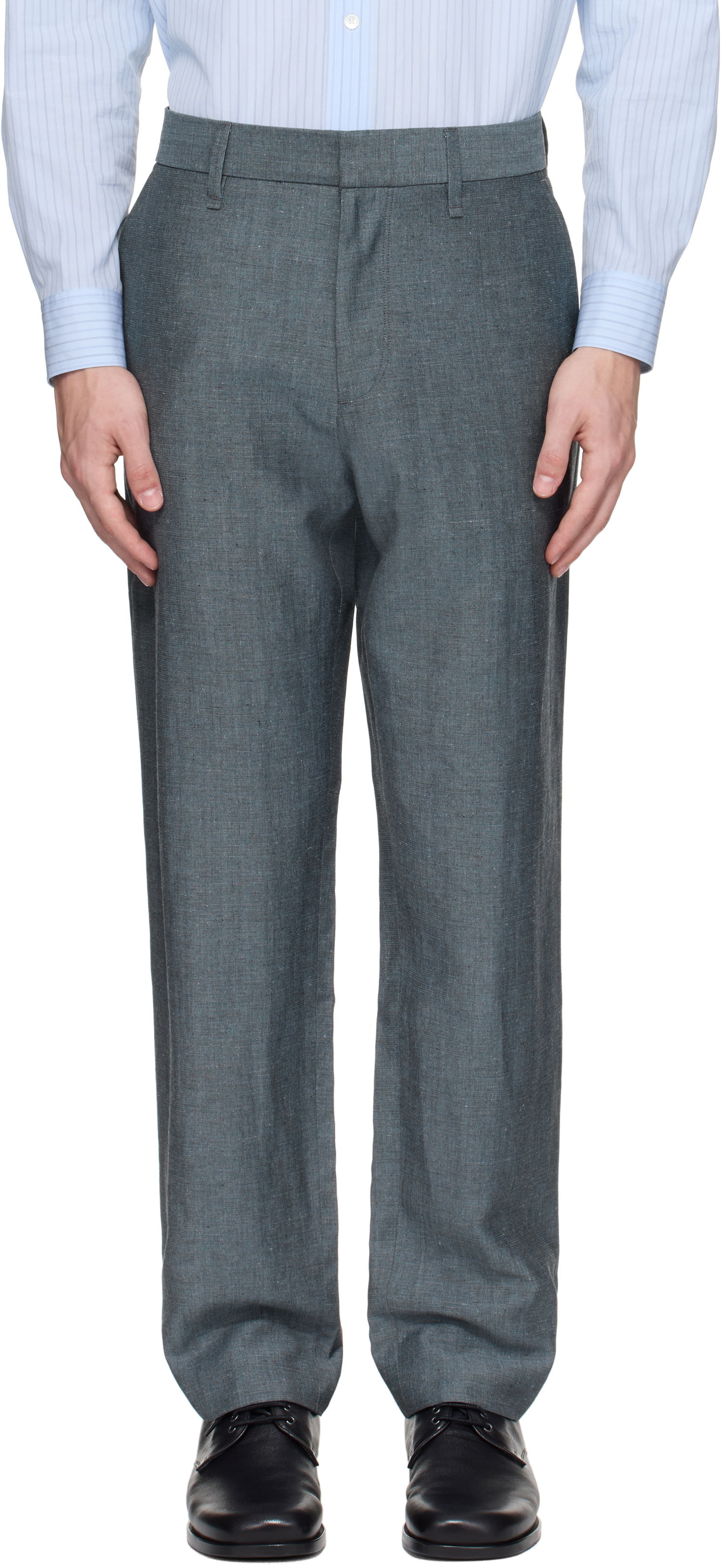 Byxor rag & bone rag & bone Evan Wool-Blend Trousers Grå | MBW25P7011DGML, 0