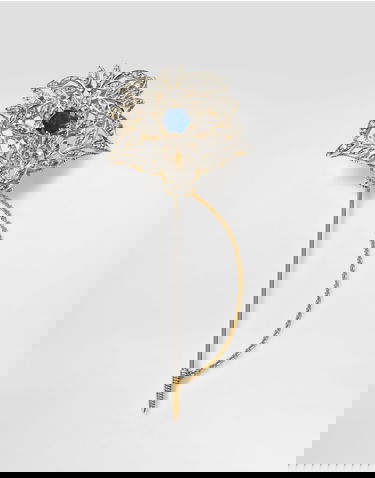 Pin Dolce & Gabbana Dolce & Gabbana Sicily Gold Brooch with Blue Sapphires and Diamonds Blå | WPKN2GWWB01ZOO00, 0