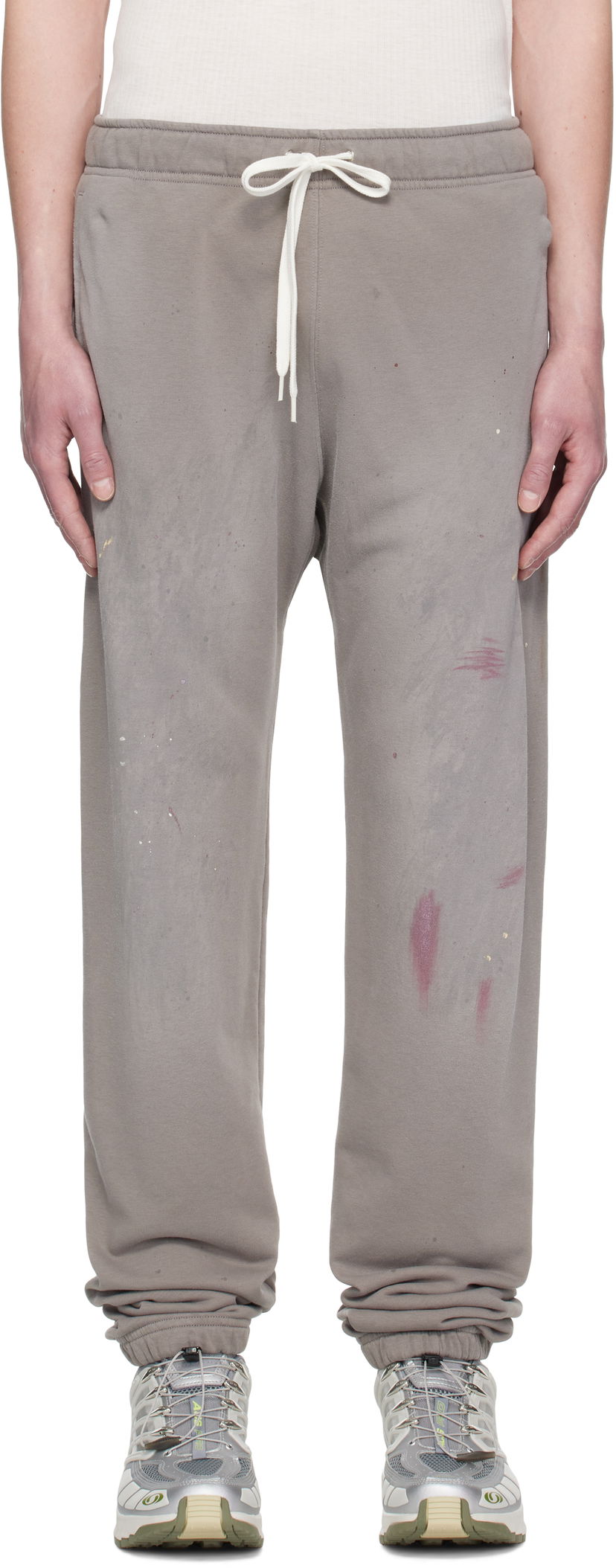 Träningsbyxor Maison Margiela MM6 Maison Margiela Paint Splatter Sweatpants Grå | SH2KA0029 M25013