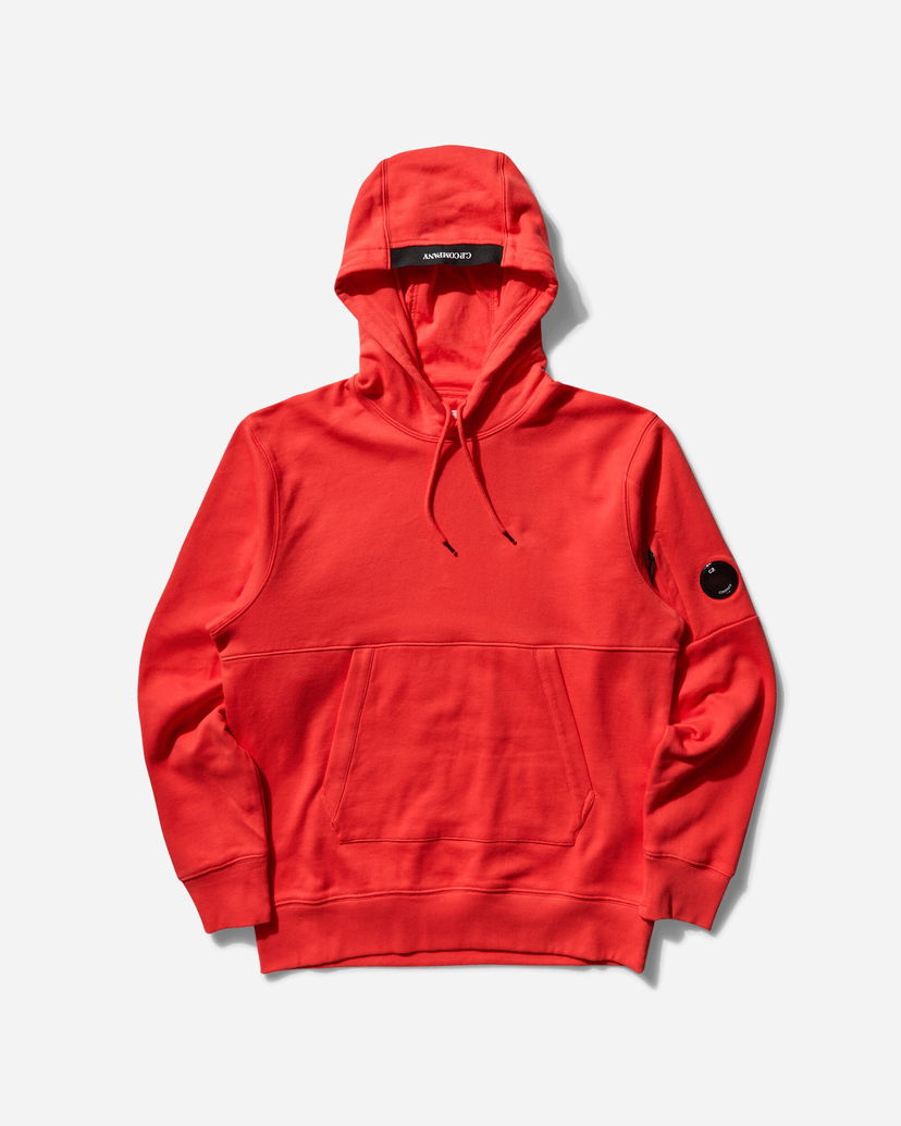 Sweatshirt C.P. Company Diagonal Raised Fleece Hoodie Röd | 18CMSS024A-005086W 547