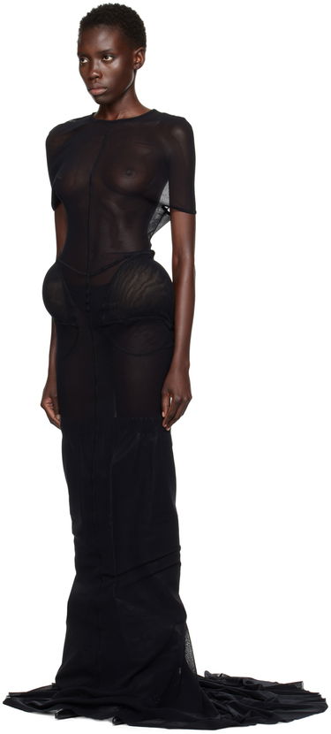 Klä Jean Paul Gaultier Jean Paul Gaultier Shayne Oliver Edition Maxi Dress Svart | 24/27-F-RO249-T001-00, 3