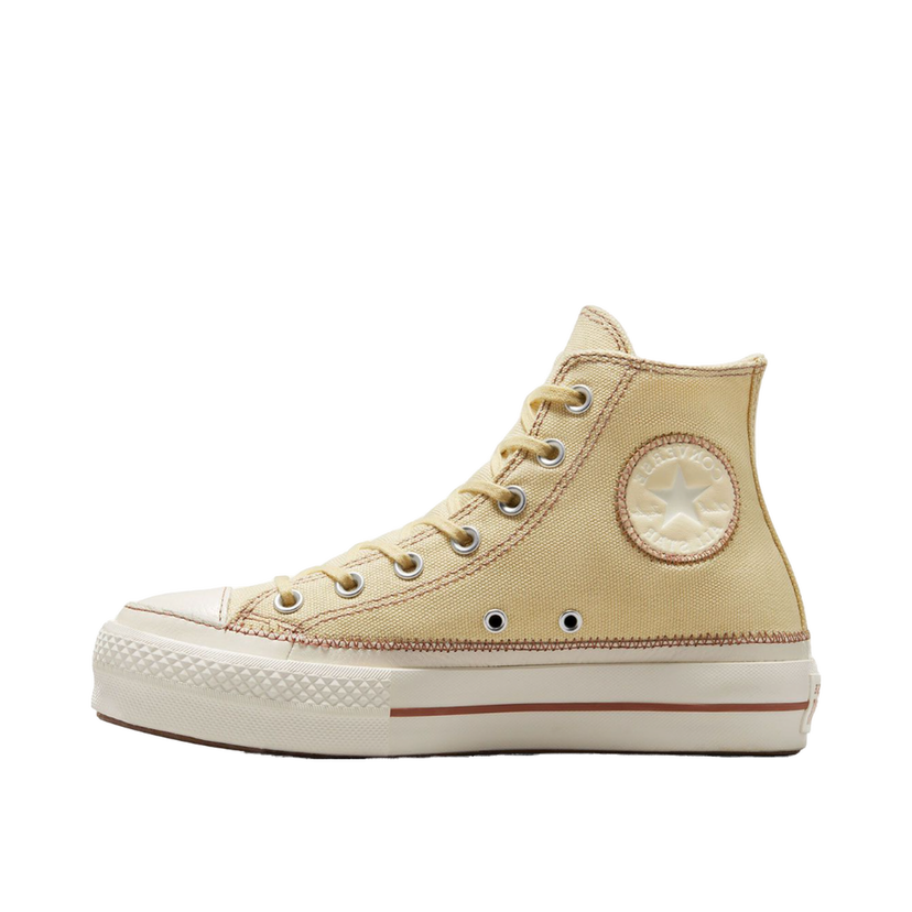 Sneakers och skor Converse Chuck Taylor All Star Lift Platform Contrast Stitching Beige | A04659C