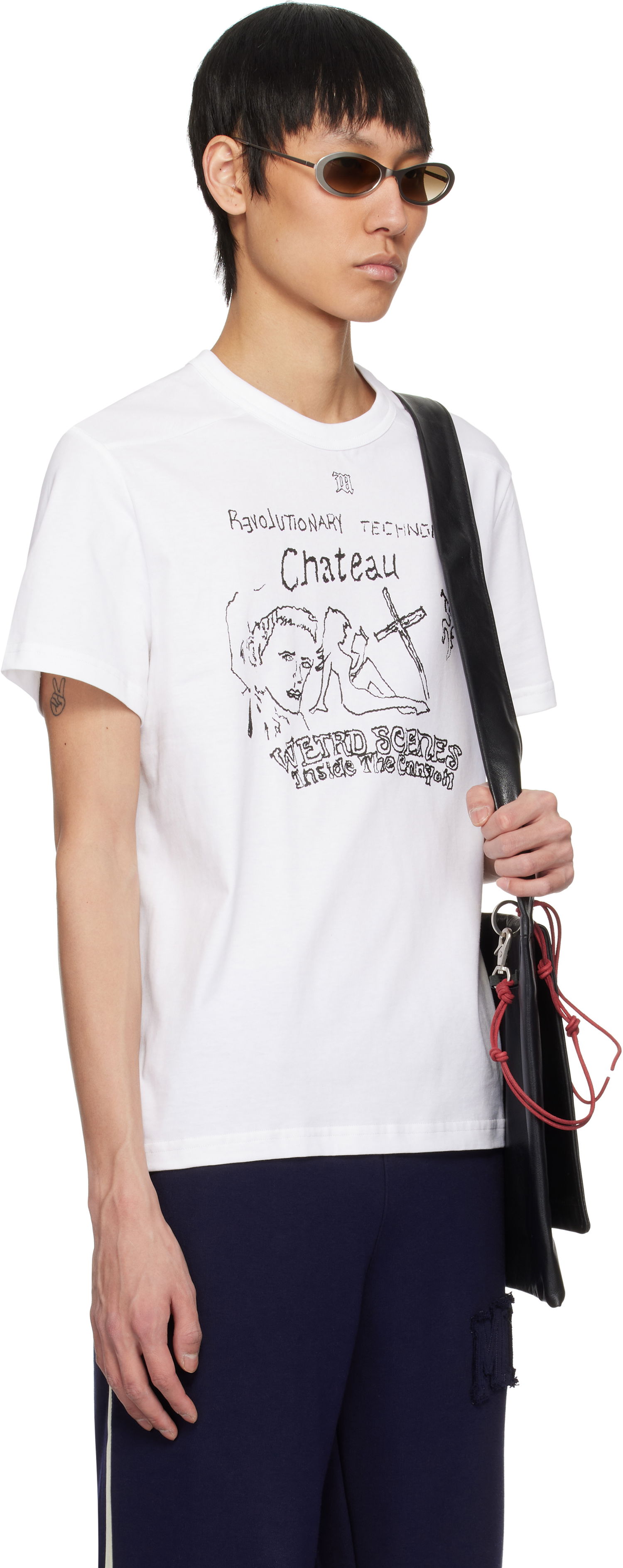 T-shirt MISBHV MISBHV 'Weird Scenes' T-Shirt Vit | 250M114, 1