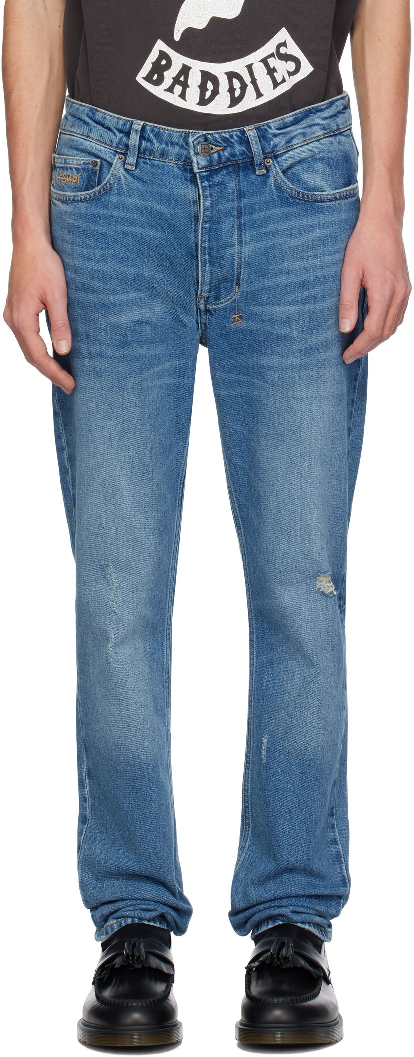 Jeans Ksubi Chitch Maverick Distressed Jeans Blå | MFA24DJ006