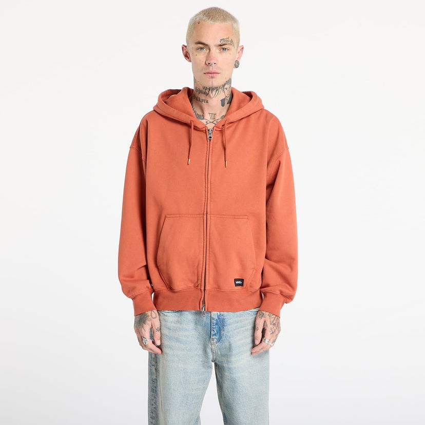 Sweatshirt Vans Sweatshirt LX Zip Hoodie Orange | VN000P98Y7X1