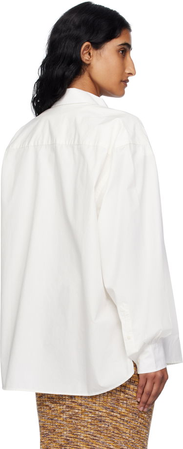 Skjorta Baserange Baserange Claude Button-Down Shirt Vit | SHCL-PO-000, 2