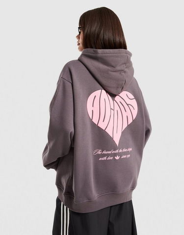 Sweatshirt adidas Originals Heart OS Hoodie Grå | KS5447, 1