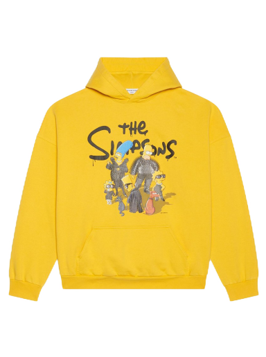 Sweatshirt Balenciaga The Simpsons x Wide Fit Hoodie Gul | 675003TLVG87200