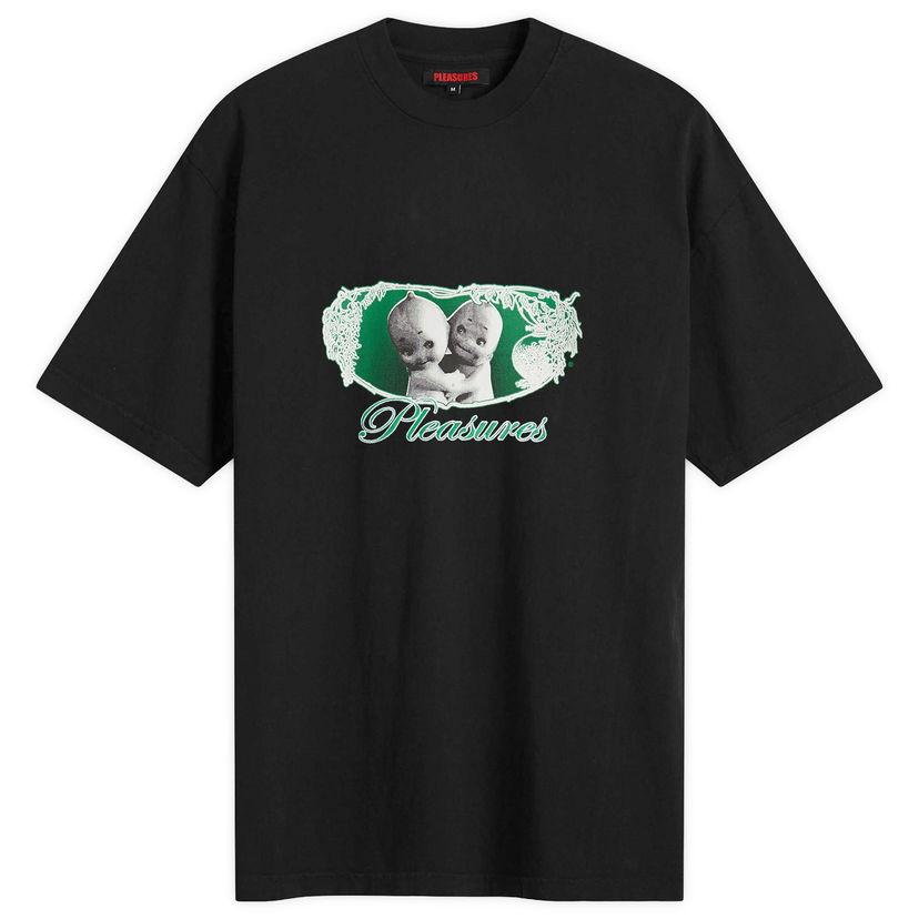 T-shirt Pleasures Cutie Heavyweight T-Shirt, Size Large Svart | P25SU019-BLK