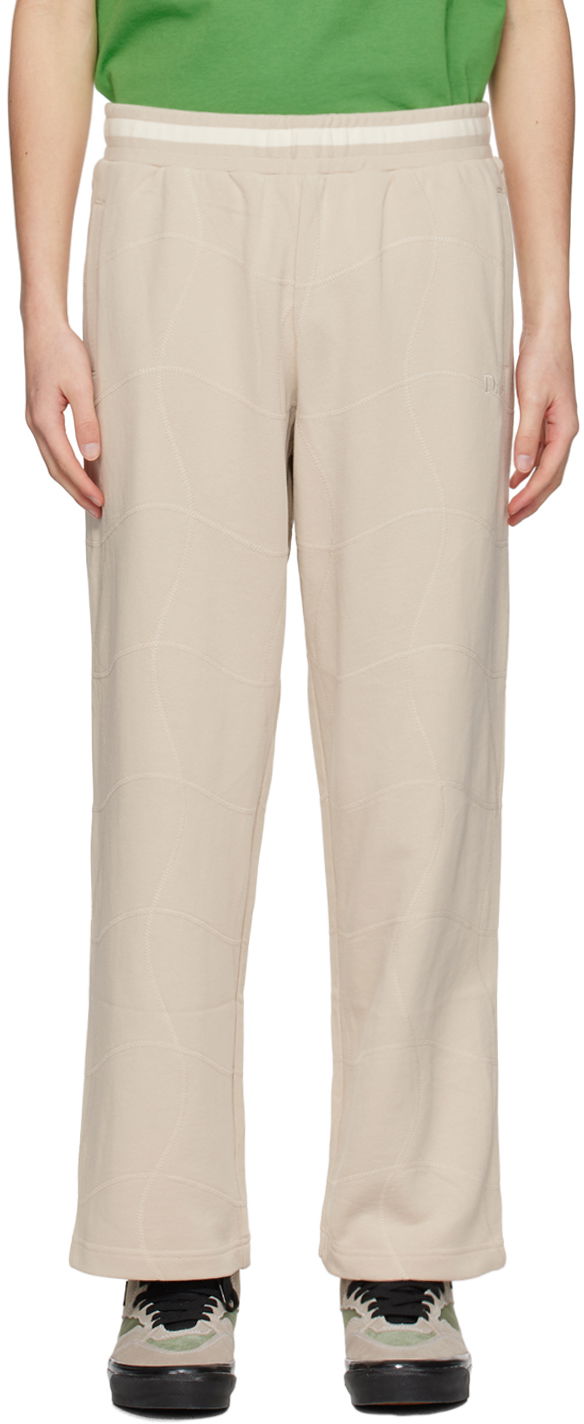Träningsbyxor Dime Off-White Wave Sweatpants Beige | DIMESP2436CRE