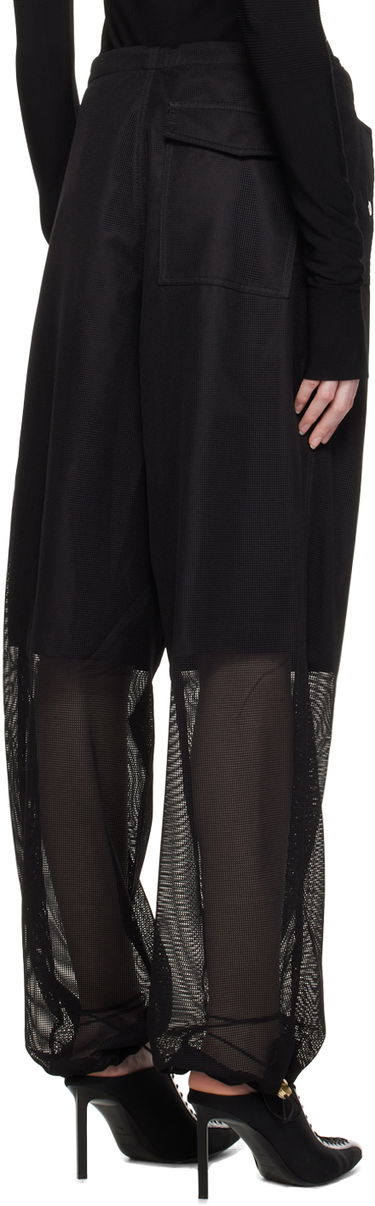 Byxor Dion Lee Grid Mesh Panel Trousers Svart | C2155P23, 2