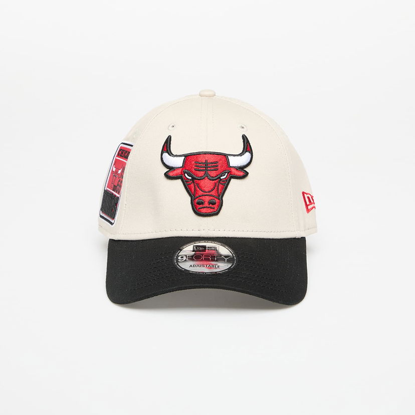 Keps New Era Chicago Bulls 9FORTY Contrast Patch Adjustable Cap Beige | 60667564