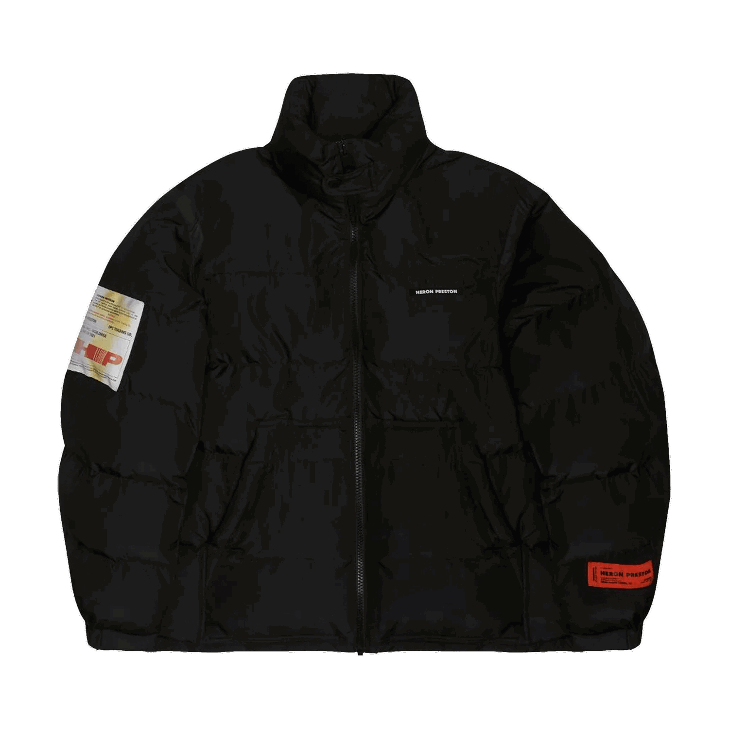 Pufferjacka HERON PRESTON Label Nylon Puffer Svart | HMED008F21FAB0011000, 0