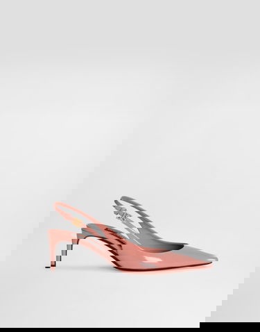 Tillbehör Dolce & Gabbana Dolce & Gabbana Polished Calfskin Slingbacks Rosa | CG0805A103780405, 0