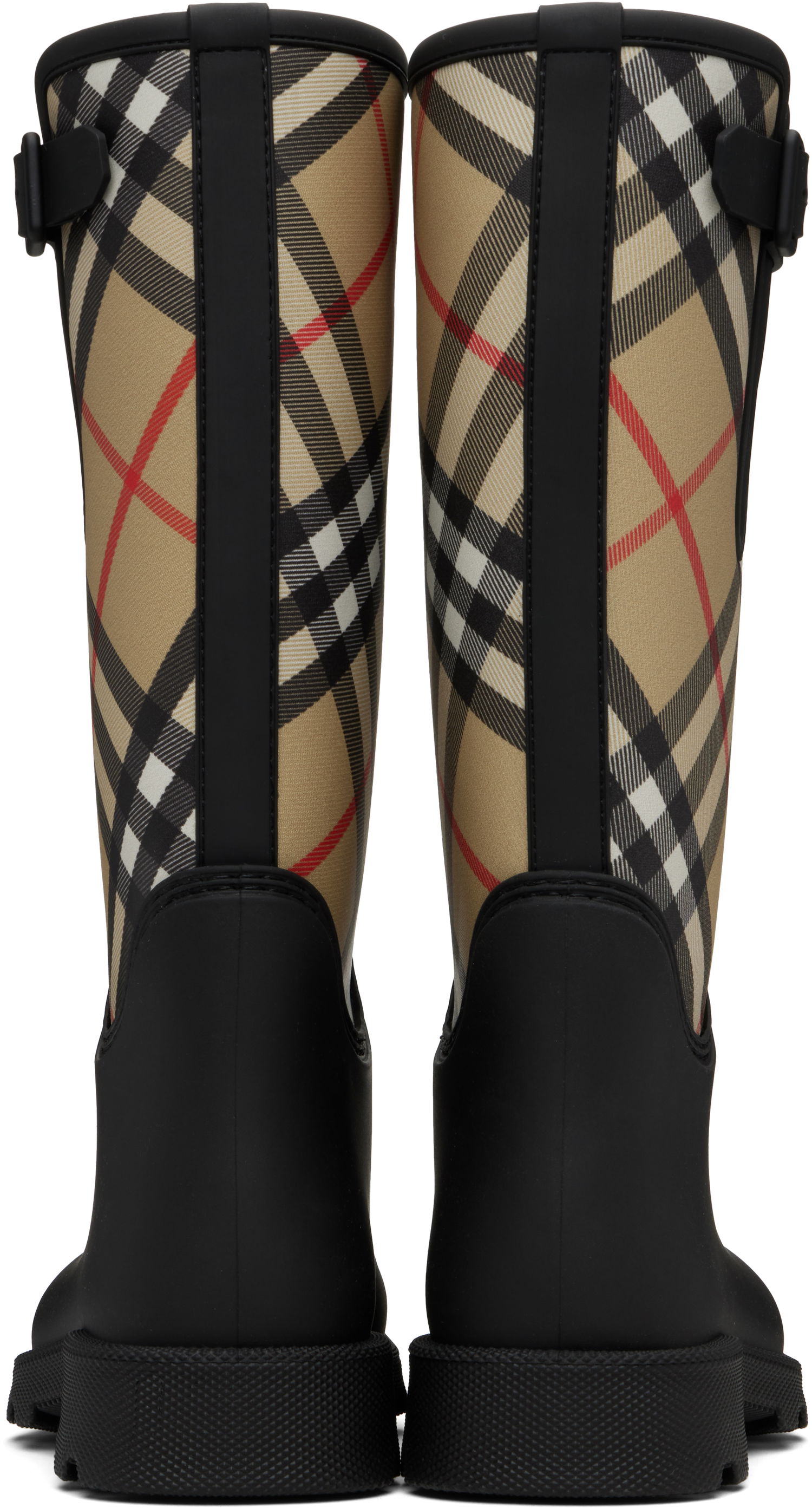 Sneakers och skor Burberry Burberry Marsh Stamp High Rubber Boots Svart | 8111644, 1