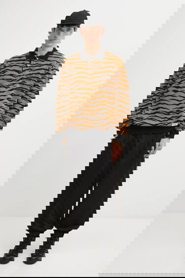 Sweater WACKO MARIA Tiger Pattern Knitted Long-Sleeve Polo Flerfärgad | 25FW.WMK.KN10, 4