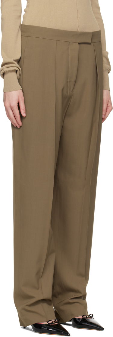 Byxor FERRAGAMO Ferragamo Inverted Pleats Trousers Grön | 782662, 1