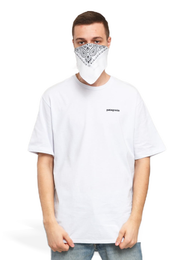 T-shirt Patagonia P6 Logo Responsibili Tee Vit | 38504 WHI