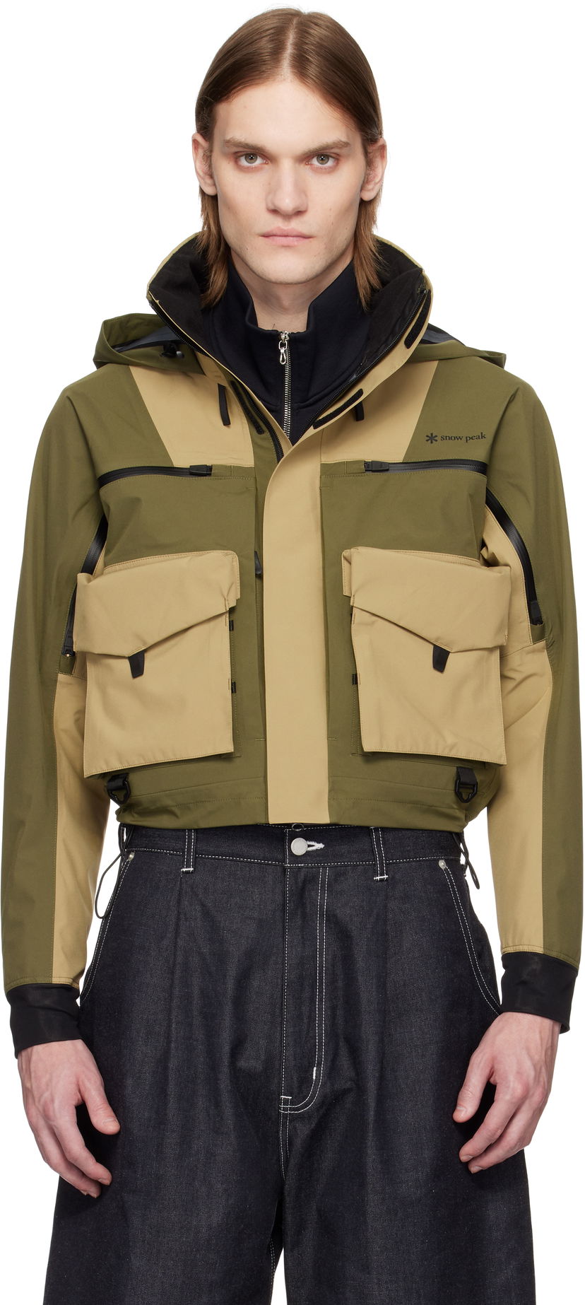 Jacka Snow Peak Snow Peak Trout Edition 3L Wading Jacket Grön | TT2510-JK01