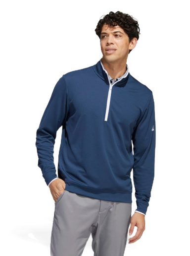 Sweatshirt adidas Originals Golf 1/4 Zip Pullover Crew Mörkblå | HC6636