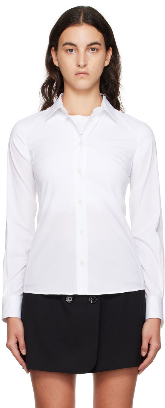 Skjorta Dolce & Gabbana White Spread Collar Shirt Vit | F5G19T FUEEE, 0