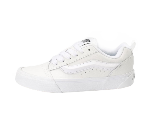 Skateboarding Vans Knu Skool Leather "True White" Vit | VN0009QCW001