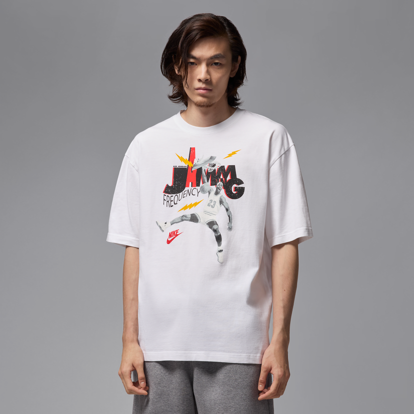T-shirt Jordan Jordan Brand Jamming Frequency T-Shirt Vit | HJ2929-100