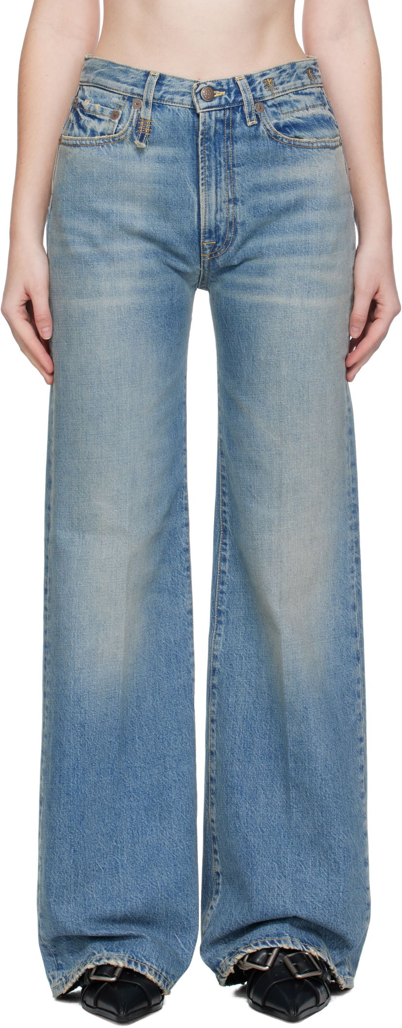 Jeans R13 R13 Flare Jeans Blå | R13WD188-D343A