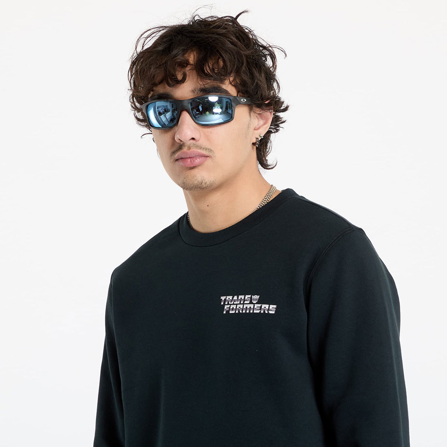 Sweatshirt Converse Transformers Crew Svart | 10027821-A01, 1