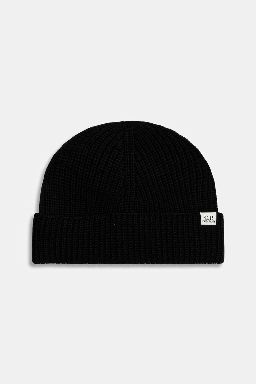 Mössa C.P. Company C.P. Company Knitted Beanie Svart | 19CMAC164A005509A