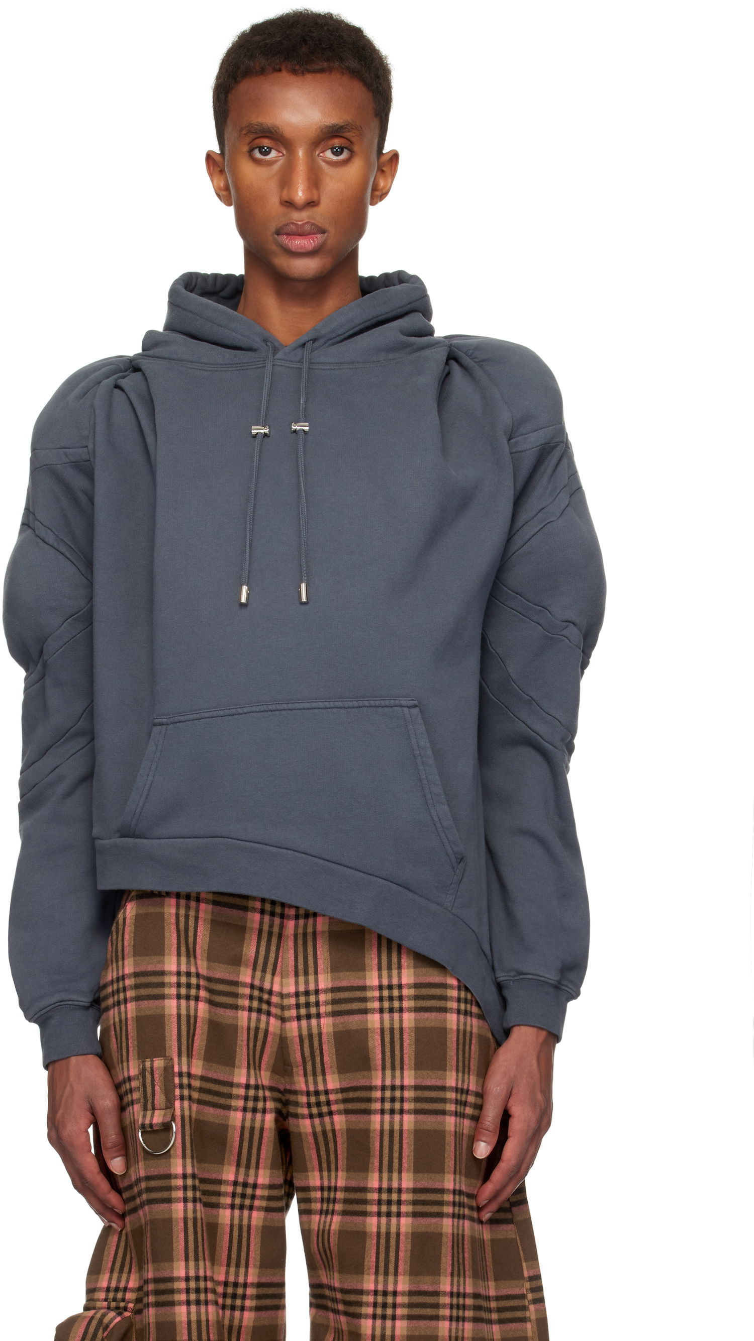 Sweatshirt Collina Strada Collina Strada 'CS Gym' Muscle Wave Hoodie Grå | XX8008, 0