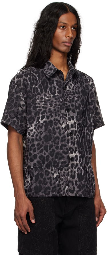 Skjorta Andersson Bell Andersson Bell Leopard Print Shirt Svart | atb1277m, 1