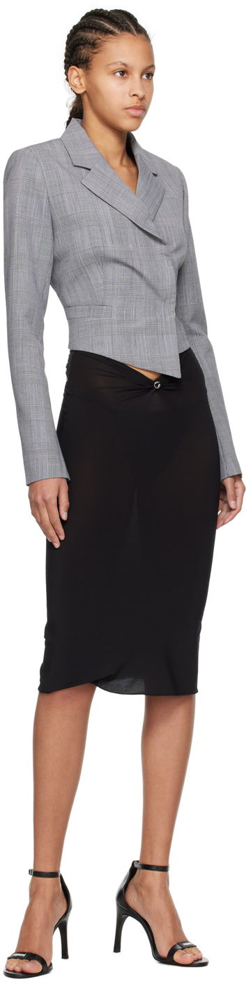 Kjol Coperni Coperni Midi Triangle Skirt Svart | COPJ55568, 3