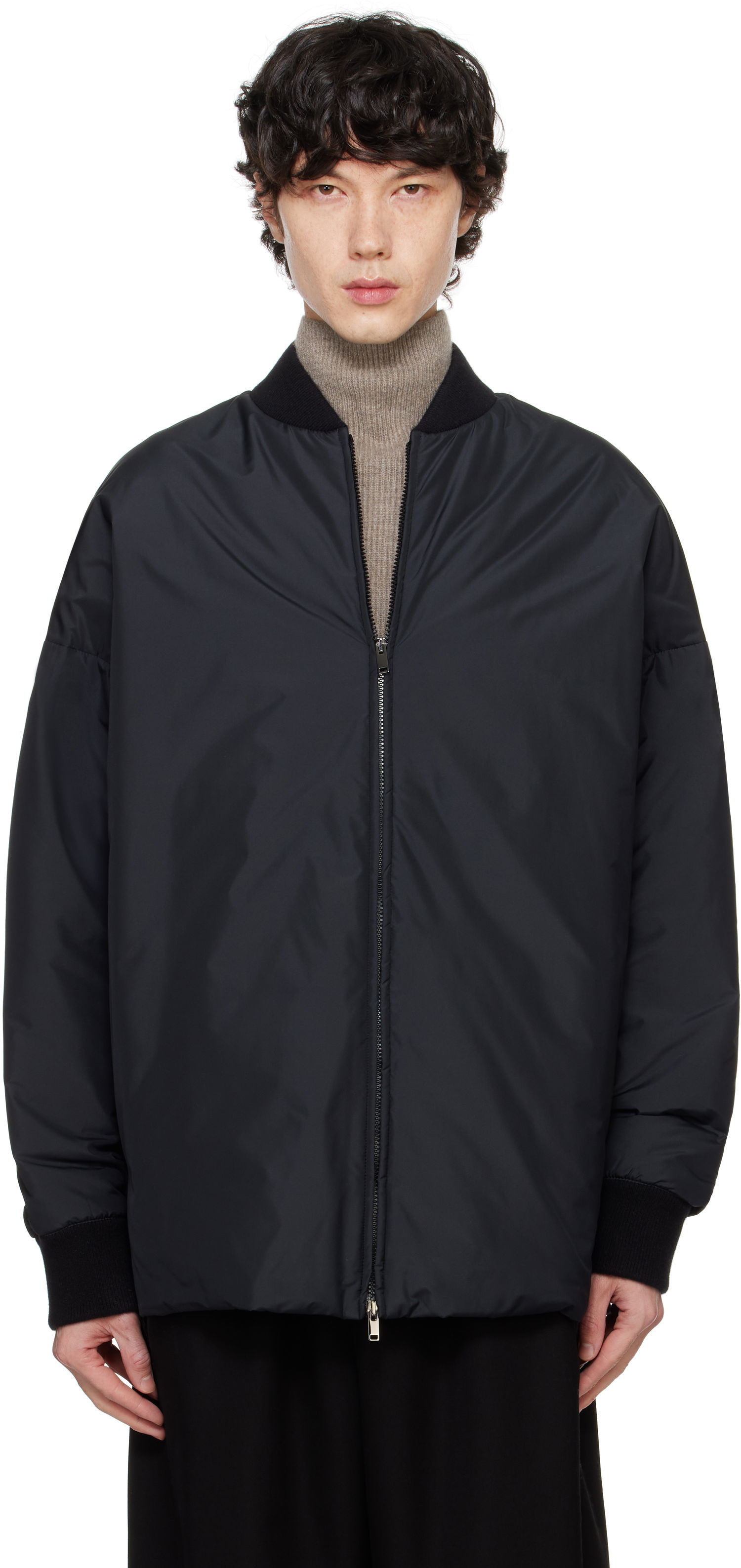 Bomberjacka The Row Dillon Jacket Svart | 701-W3401, 0