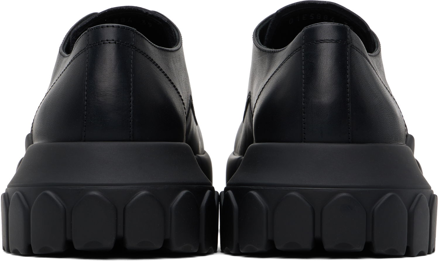 Sneakers och skor Rick Owens Rick Owens Hollywood Bozo Tractor Derbys Svart | RU01E5884 LGE, 1