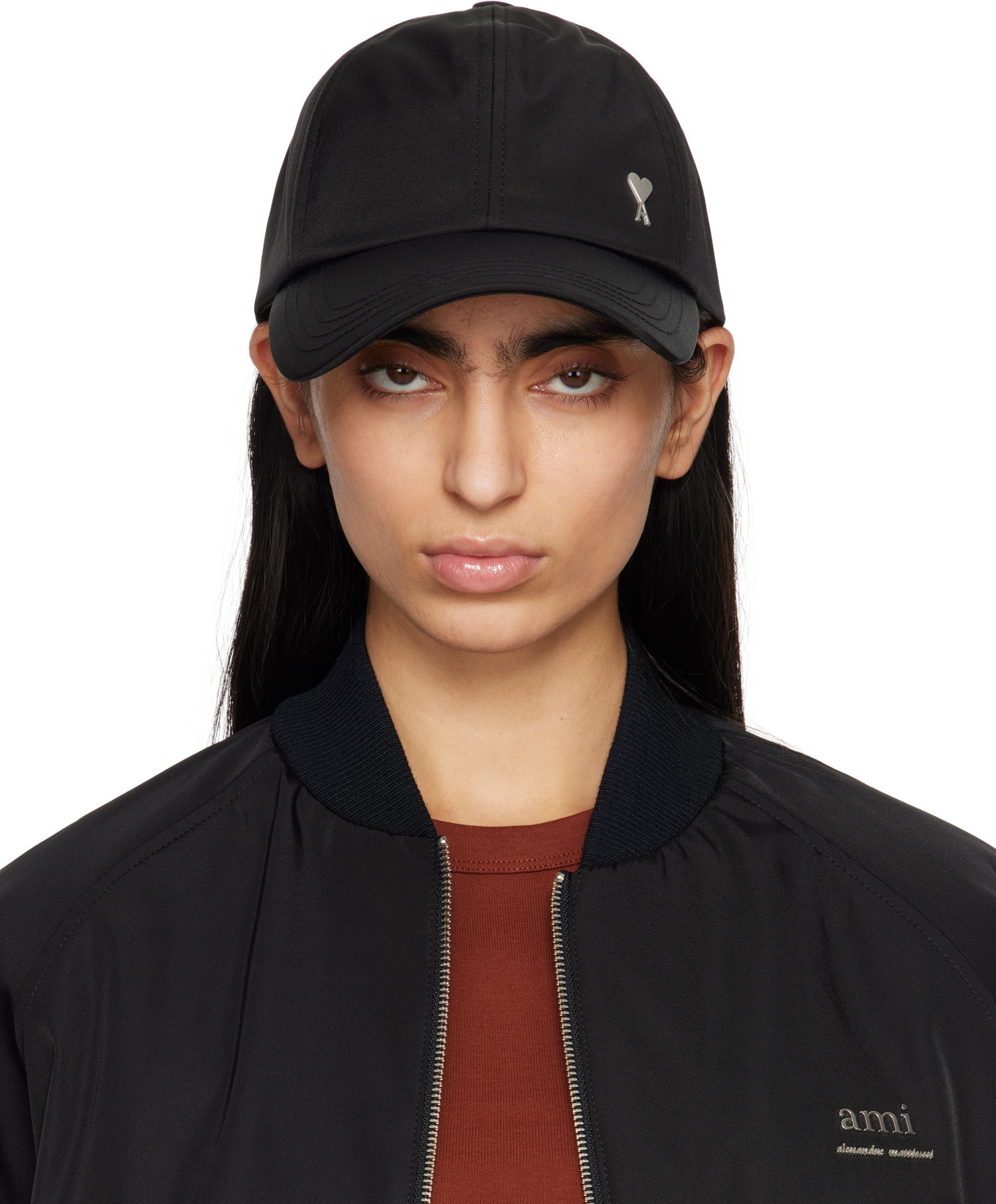 Keps AMI AMI De Coeur Stud Twill Cap Svart | UCP023.PA0007, 0